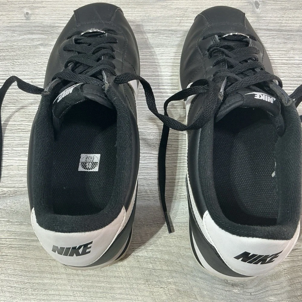 Nike Cortez '72 OG Black White Leather Shoes Sneakers 819719-012 Men's Size 10
